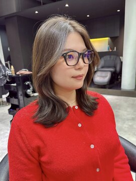 シティ(CITY) くびれヘア/オリーブグレージュ/ミディアムレイヤー