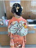 成人式ヘアアレンジカチモリ〇
