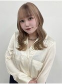 ベージュ×ブラウン ブロックカラー デザインカラー
