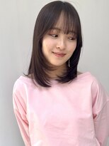 ミディアム/鎖骨レイヤースタイル　　水谷蒔