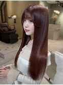 (縮毛矯正/髪質改善/ロングヘア/前髪/韓国レイヤー/小顔)
