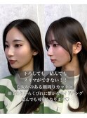 韓国ヘア 2wayバング レイヤーカット くびれヘア 顔周り