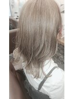 エモーション emotion hair ハイライト×切りっぱなしボブ