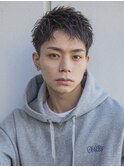 小久保styleフェザーパーマフェザーショートグレーエンドカラー
