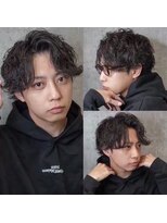 ヒロギンザ 仙台名掛丁店(HIRO GINZA)&nbsp;仙台　センターパート　ナチュラルパーマ　バーバー