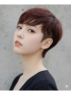 ソラ(sora) 秋　髪　2ブロック　濃桃