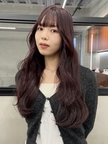 ニコ トウキョウ 渋谷(nico TOKYO)&nbsp;ワインレッド/チェリーレッド/レイヤーカット/ケアブリーチ/赤髪