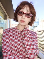 スタニング 渋谷(STUNNING.)&nbsp;レイヤーボブ/切りっぱなしボブ#外はねボブ#ブラウンカラー