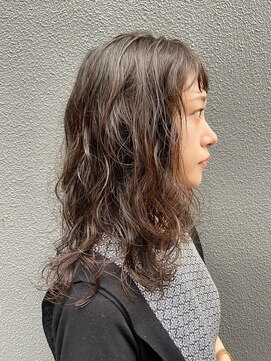ロングウェーブ/レイヤーパーマ/ショートバングロング