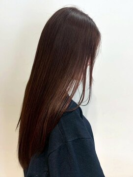 オレンジペコ(orange peco) モカブラウン くすみベージュ 髪質改善 ロング ストレート
