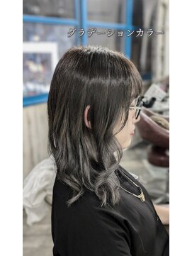 ヘアリゾート エーアイ 浅草ROX店(hair resort Ai) ミディアムカットグラデーションカラー