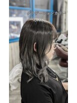 ヘアリゾート エーアイ 浅草ROX店(hair resort Ai) ミディアムカットグラデーションカラー