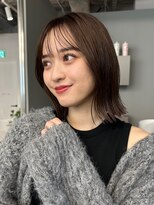 トリッカ シブヤ(TRICCA SHIBUYA)&nbsp;切りっぱなしボブ結べるボブミディアムボブ大人ボブ外はね