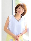 大人かわいい耳かけマッシュショートボブ　20代30代40代　那覇