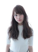 大人可愛いハイライトアッシュブラウンカラー奈良清水