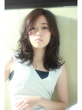 ソア 武蔵小杉(SOAR) ひし形小顔耳かけ大人かわいいくせ毛風グラマラスふわミディ