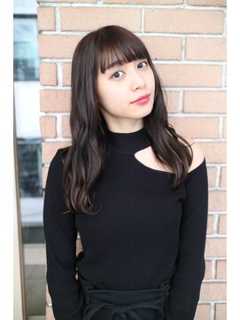 サロンドミルク 原宿(salon de MiLK) 【salon de MiLK 原宿】透け感ダークカラー×ゆるウェーブ