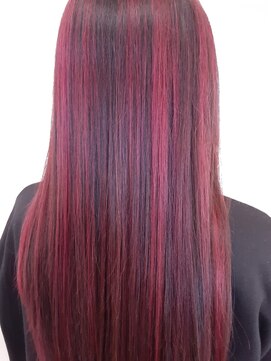 ヘアーアンドメイク アフロディーテ(APHRODITE) ワインレッドカラー♪