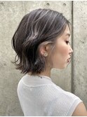 ボブルフレイヤーボブケアブリーチデザインカラー