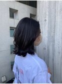 ダークアッシュミディアムヘア