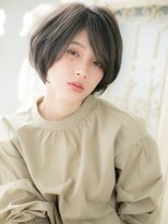 ブルー(BLUE)&nbsp;大人かっこいいダークアッシュ小顔ミニボブ20代30代40代b水戸