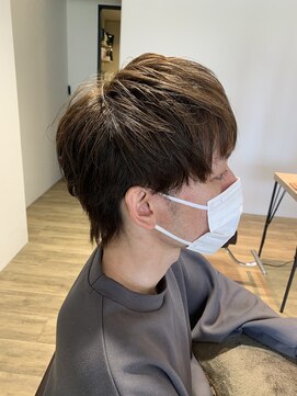 エヌプラス(N+) メンズヘアフェザーパーマサーフカール刈り上げセンターパート