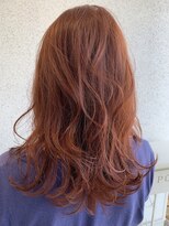 シスコ ヘア デザイン(Scisco hair design) 【scisco 犬塚】オレンジ　ブリーチなし　ロングカーリー