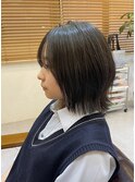 結べるくびれボブ髪質改善スクールカットショートボブ