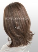 透明感カラー　イルミナカラー×透明感◎ベージュ