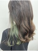 .グリーン×インナーcolor.