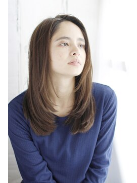 シュシュット(chouchoute) 韓国ボブレイヤーロンググレーベージュ黒髪質改善前髪パーマ/188