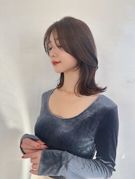 アリスバイアフロート 自由が丘(ALICe by AFLOAT) 2wayバング毛流れレイヤーロンググレーベージュ