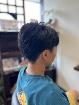 ヘアモード 美結(hair-mode) 2ブロック/マッシュ男子/刈り上げ/黒髪