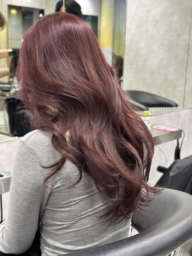 シティ(CITY) ブリーチなしダブルカラー ラベンダーピンク 赤 レッド ボルドー