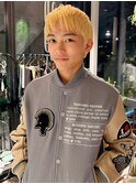 メンズカット×抜きっぱなしブリーチ