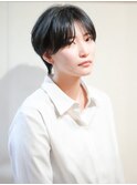 ハンサムショート×ナチュラルブラック