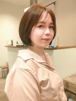 クウキ (kuuki)&nbsp;ナチュラルボブ 前髪ありショート丸みショート ホワイトベージュ