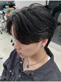 名古屋フェザーパーマセンターパートフェザーショート名駅メンズ