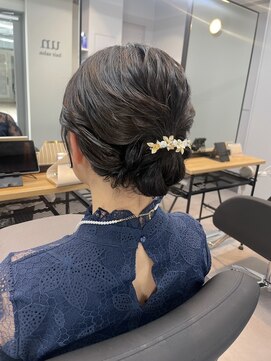 フルアップ　シンプル　ゆるふわ　参列者　お呼ばれ　武蔵小杉