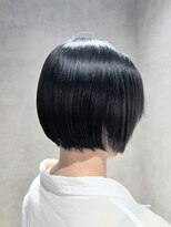 エンクス(enx) ミルクティーブロンド/ダークブルー/デジタルパーマ/鶴ヶ峰AW63