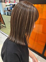 ナーディ バイ ミルボン(NERDy by milbon)&nbsp;顔回りのデザインカラー/ハイライト/カラーイメージチェンジ