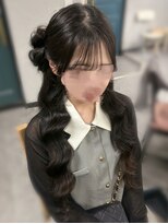 ヘアセットサロン アッシュ 神戸三宮(Ash)&nbsp;ハーフサイドお団子