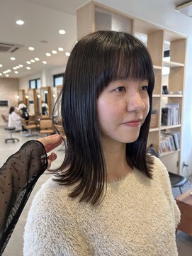 カノエ 山口矢原店(canoe) 艶髪/切りっぱなし/髪質改善縮毛矯正/髪質改善/韓国風/韓国ヘア