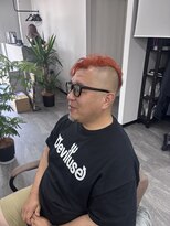 リイ(Lii)&nbsp;メンズ　ショート　ブリーチ　カラー　デザインカラー