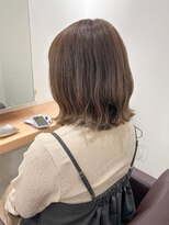 アトレ 福岡大名店(attrait)&nbsp;ベージュボブ × 大人っぽカット＆カラー