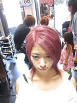 ミミック (mimic)&nbsp;ウルフスタイル甘めピンクベージュヘアカラー