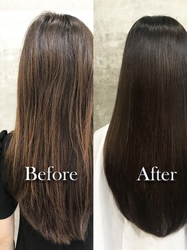 ワンデイ 表参道(oneday) ダークブラウン/大人かわいい/シンプルストレート/表参道