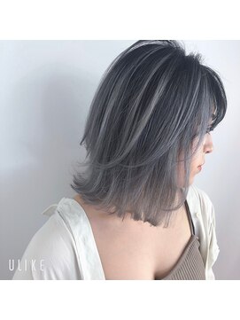 ルービック 難波(Rubik's) ハイライトとグラデーションで作るレイヤーボブイルミナカラー