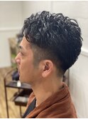 メンズショートパーマスタイル