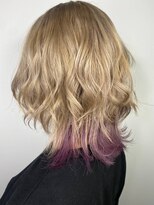 アルーシェウィズスカイ 原宿(Alushe with Sky)&nbsp;襟足カラー/ダブルカラー/ケアブリーチ/エクステ/インナーカラー